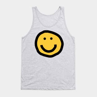 Round Face with Smile Tank Top